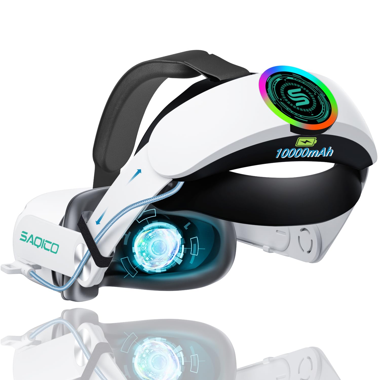 10000mAh Oculus Quest 2 Head Strap ✨ RGB Lights & Fast Charging 💥 Elite Strap Replacement + 8H Playtime 🌟 Zero-Pressure Comfort Fit 🔥 #VRHacks #OculusQuest2 10000mAh Oculus Quest 2 Head Strap ✨ RGB Lights & Fast Charging 💥 Elite Strap Replacement + 8H Playtime 🌟 Zero-Pressure Comfort Fit 🔥 #VRHacks #OculusQuest2